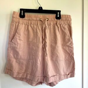 Zenana Blush Pink Pull On Baggy Shorts size XL